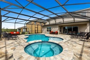 Una piscina riscaldata