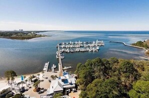 Enjoy waterfront views and serene surroundings at this picturesque marina.
