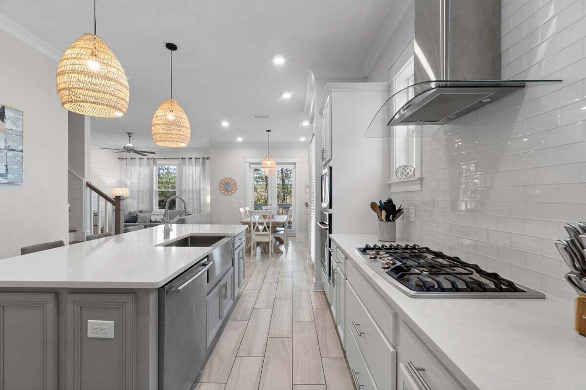 Microwave, stovetop, dishwasher, coffee/tea maker