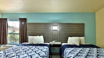 Superior Room, 2 Queen Beds, Non Smoking | Free WiFi, bed sheets