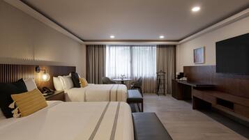 Egyptian cotton sheets, premium bedding, minibar, in-room safe