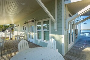 Outdoor dining - Dock Your Boat & Reel in Red Snapper Season at "Angler's W" - by Harbor Point (Alligator Point)