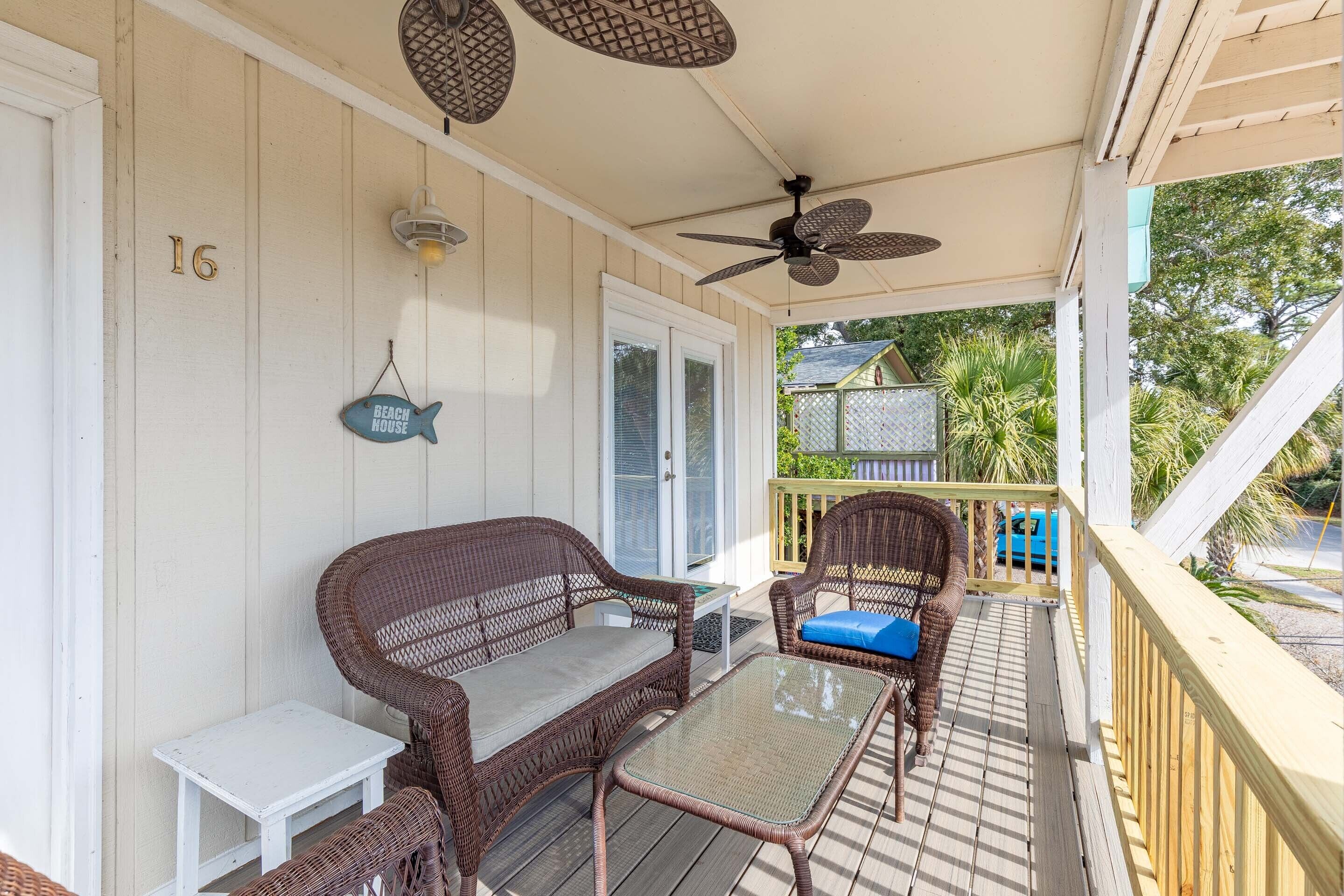 Maison, plusieurs lits, balcon, vue jardin | Terrasse/Patio