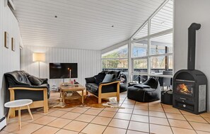 Télévision, cheminée