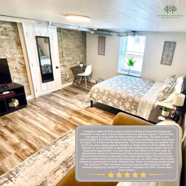 1 bedroom, desk, iron/ironing board, free WiFi