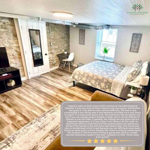 Updated efficiency unit attached to the Parlor on Paris - Rent both and save