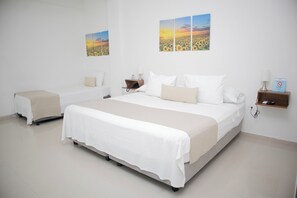 Down comforters, in-room safe, desk, laptop workspace - Hotel El Marques de Manga (Cartagena)
