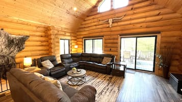 TV, fireplace, foosball