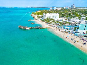 On the beach, sun-loungers, beach towels - Pink Palms at Cable Beach - 4 Bedroom - 1 Minute to Beach (Nassau)