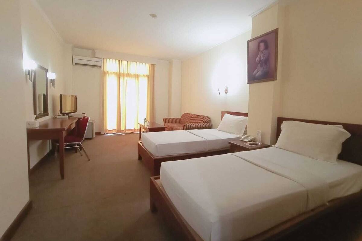 Chambre Exécutive avec lits jumeaux | Bureau, Wi-Fi gratuit