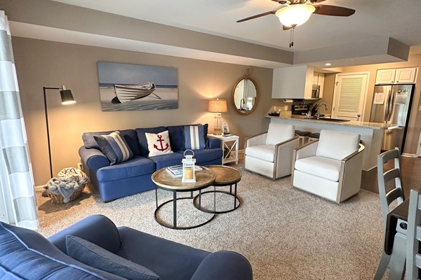 Living room with ample seating