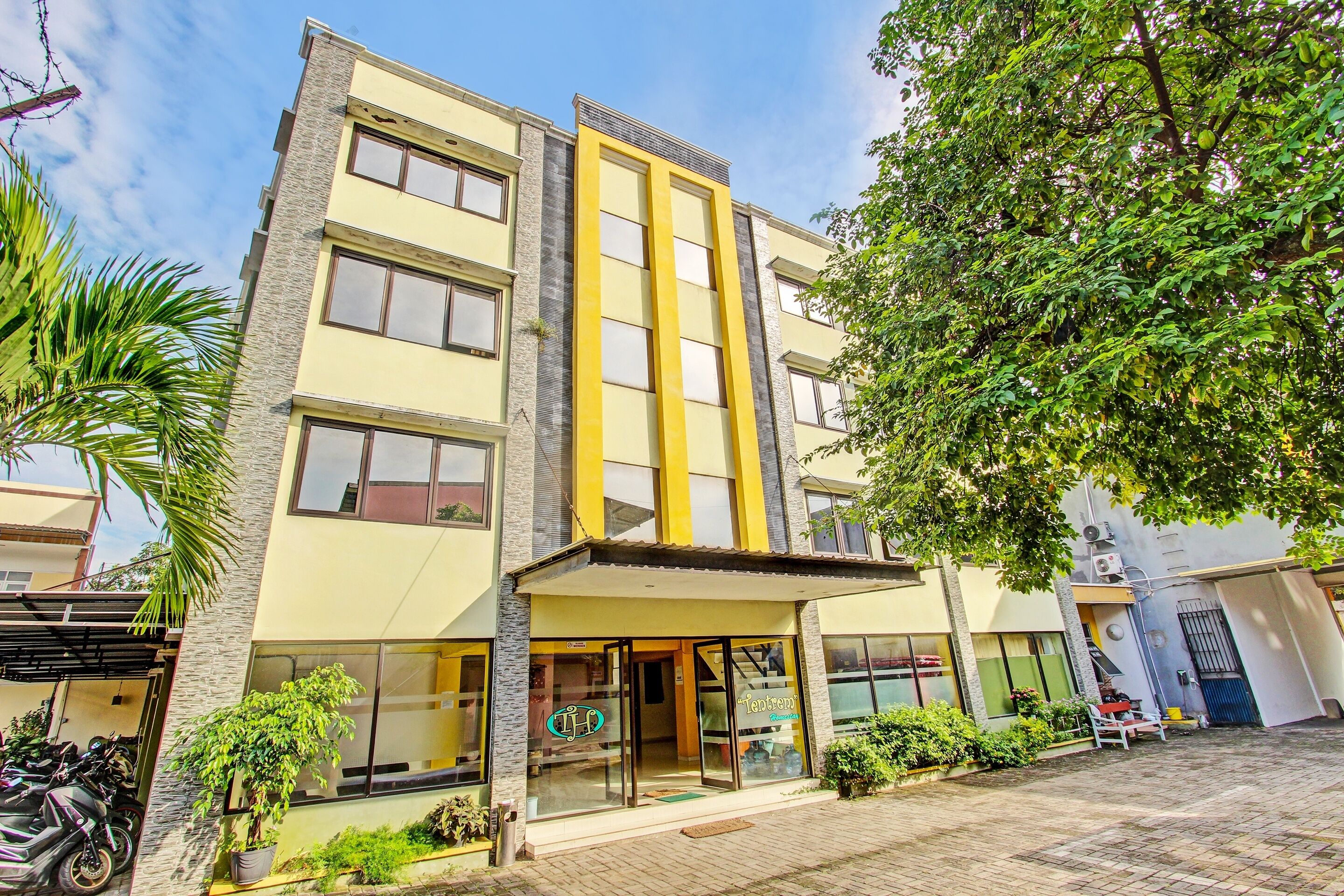 Façade de l’hébergement