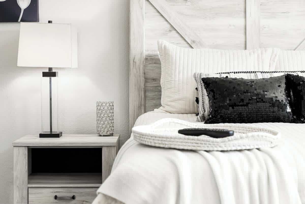 3 soverom, strykejern/-brett, reiseseng for barn og wi-fi