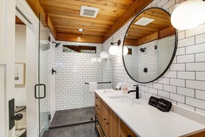 Hair dryer, towels