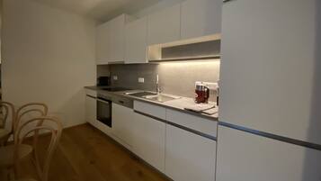 Fridge, oven, stovetop, dishwasher