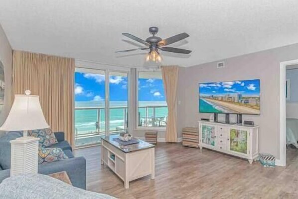 TV - Luxury 3BR condo w/ Updates+Oceanviews! (North Myrtle Beach)