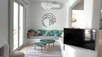 Family Villa | Living area | Flat-screen TV, DVD player, iPod dock