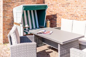 Terrace/patio - Familie. Strandnah. Zentral. Objekt-id: Tow/09/04 (Westerland)