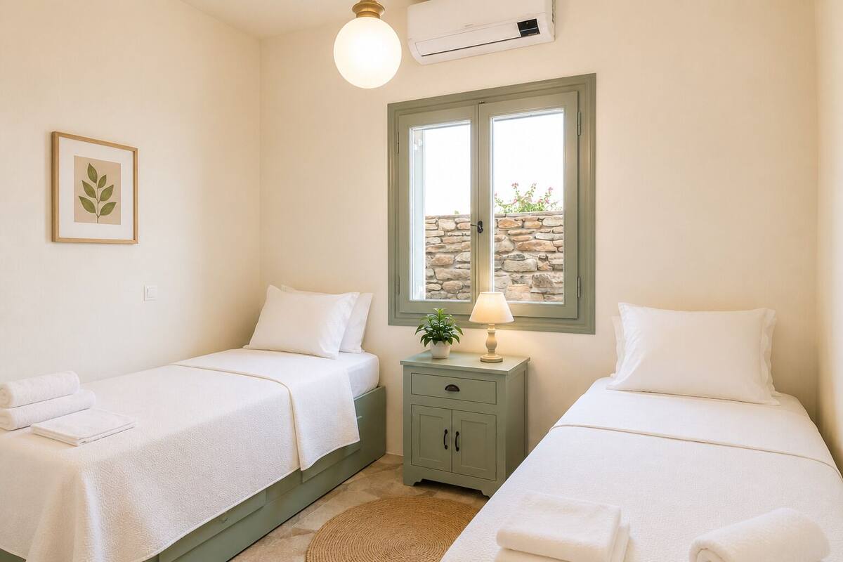 Panoramic Villa | Soundproofing, iron/ironing board, WiFi (free), bed sheets