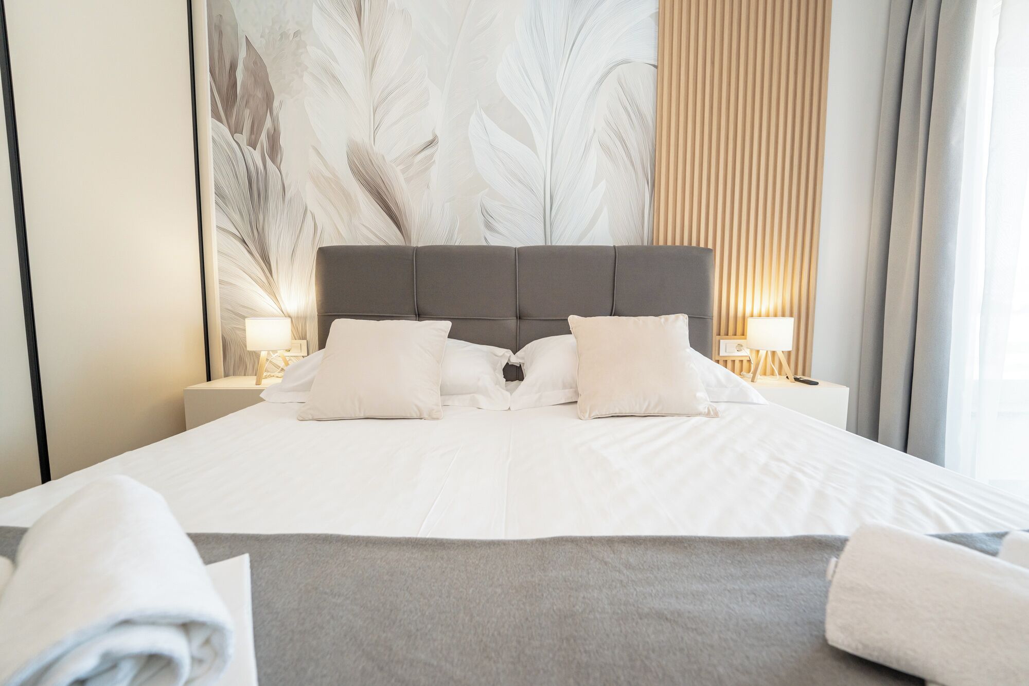 Design Apartment, 2 Bedrooms, Terrace, Sea View | Iron/ironing board, free WiFi, bed sheets