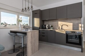 Comfort Apartment, 2 Bedrooms, Terrace | Private kitchen