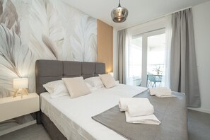 時尚公寓, 2 間臥室, 露台, 海景 | 客房景觀