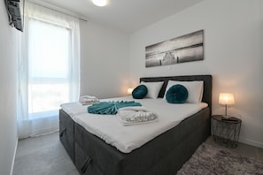 Appartement Confort, 2 chambres, terrasse | Fer et planche à repasser, Wi-Fi gratuit, draps fournis