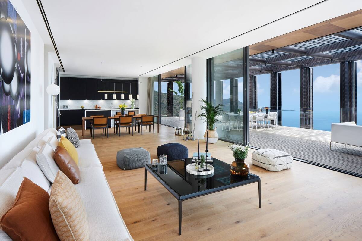 วิลล่า, หลายเตียง, ห้องครัวขนาดเล็ก, วิวทะเล (Premiere Residence) | มินิบาร์, ตู้นิรภัยในห้องพัก, โต๊ะทำงาน, พื้นที่ทำงานแบบใช้แล็ปท็อป