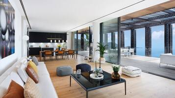 Vila, várias camas, cozinha americana, vista para o mar (Premiere Residence) | Frigobar, cofres nos quartos, individualmente decorados