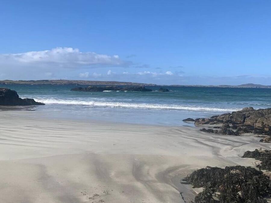 Beach nearby, white sand