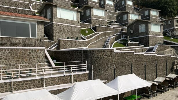 A terrace with outdoor seating and a pool table. -  360 South, Khandala (Mawal)