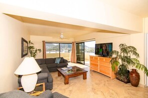 TV, fireplace, table tennis