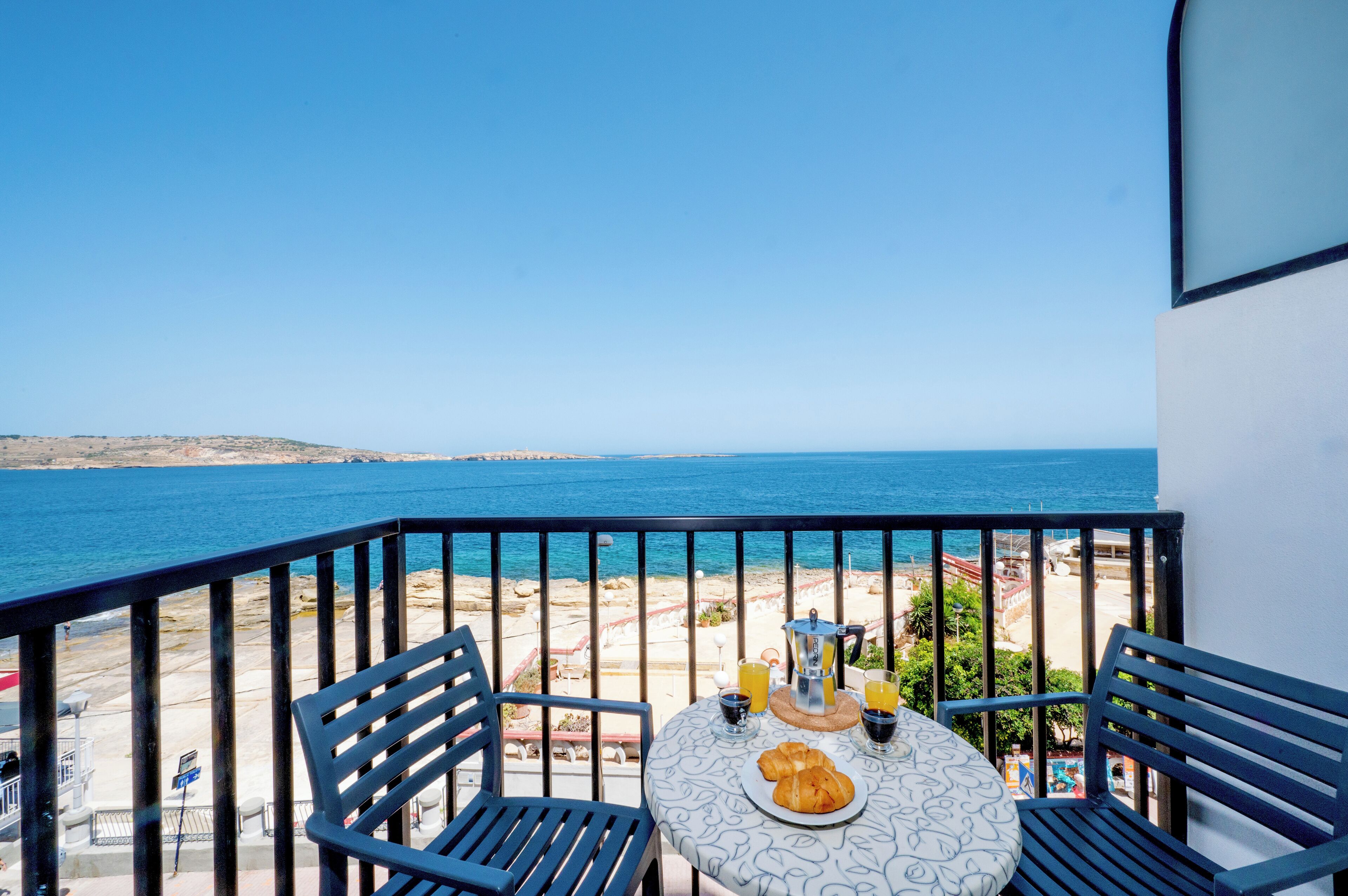 Apartamento standard, 2 quartos, vista para o mar | Sacada