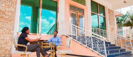 Voorkant van accommodatie