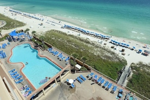 A heated pool