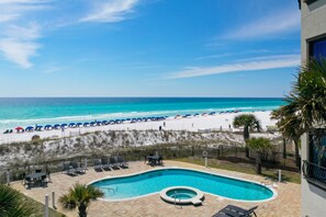 Pool - "Seasational" Oceanfront, 1st Floor Penthouse, Gated Community, Pool (Miramar Beach)