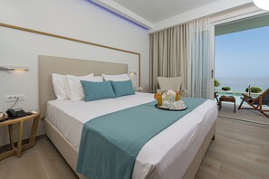 Deluxe Double or Twin Room, with Private Pool and Full Sea View | In-room safe, blackout curtains, soundproofing, iron/ironing board - Mirage Bleu Hotel (Zakynthos)