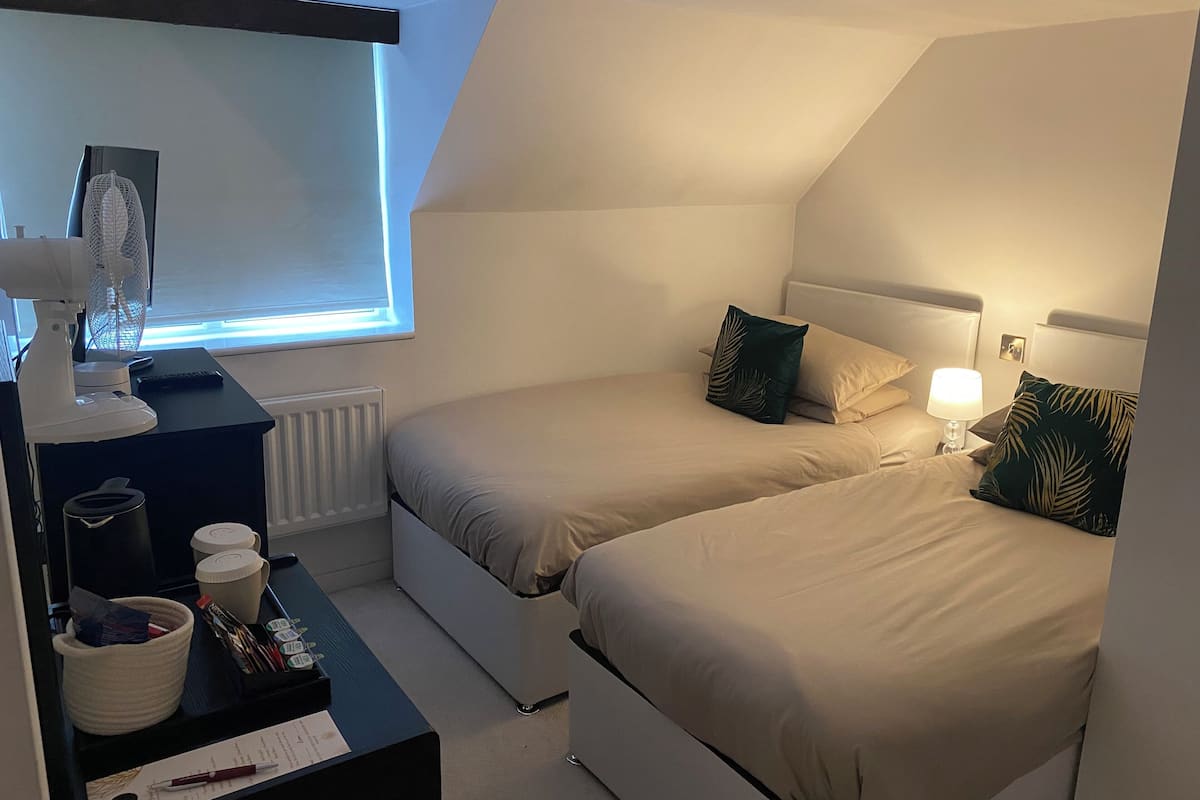 Superior Twin kamer, 1 slaapkamer, uitzicht op tuin | Lakens van Egyptisch katoen, luxe beddengoed, donzen dekbedden