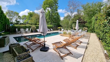 Piscine extérieure, piscine chauffée