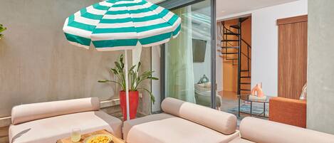 Panorama-penthouselejlighed | Terrasse/gårdhave