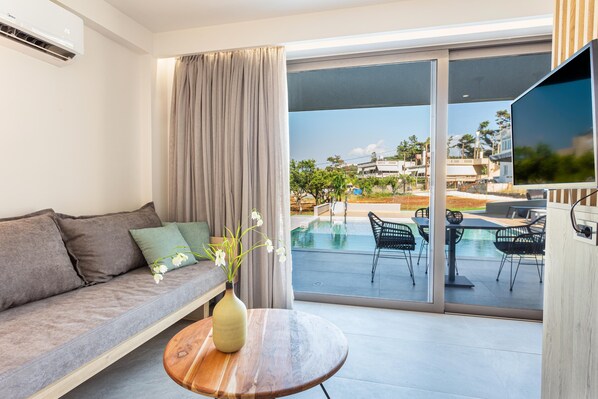 Departamento Confort, para no fumadores, vista a la alberca | Vista desde la habitación