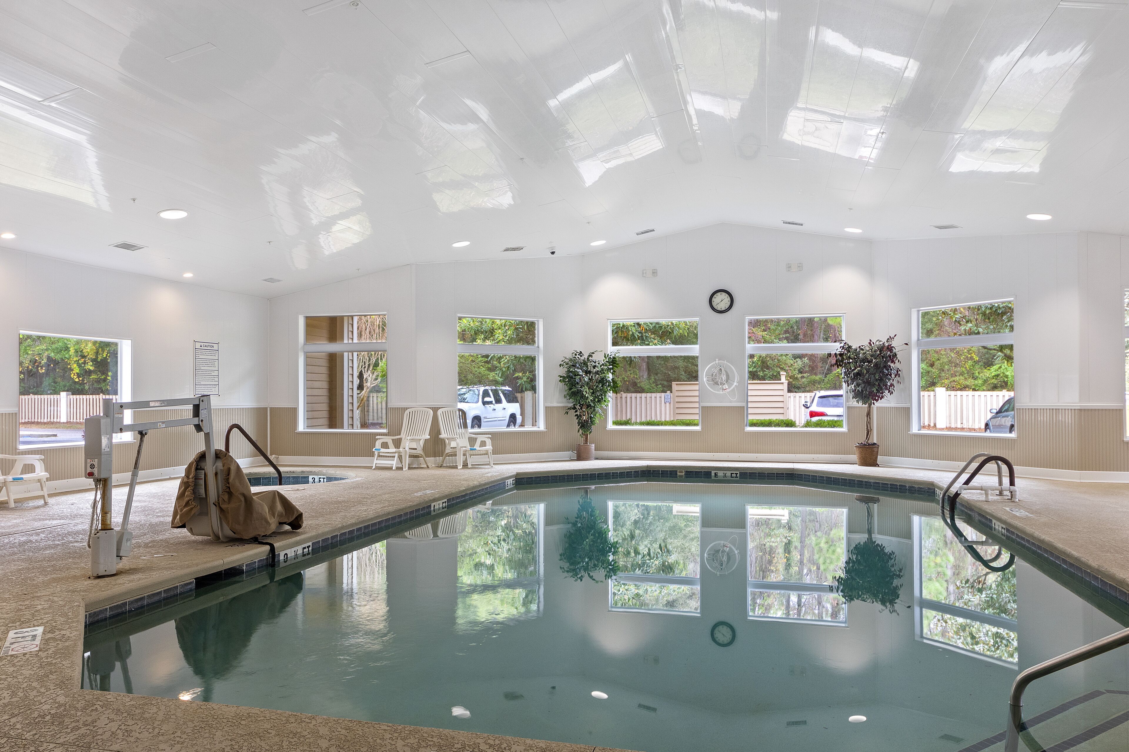Indoor pool, outdoor pool