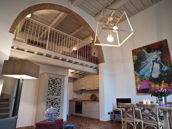 Superior Apartment | Living area | 32-inch flat-screen TV with satellite channels, TV