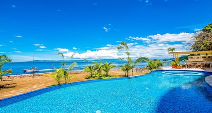 Inviting waterfront condo with amazing pool, balcony & W/D