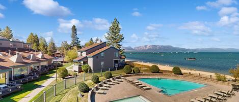 Una piscina riscaldata