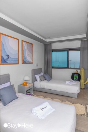 Grand-Apartment | 2 Schlafzimmer, schallisolierte Zimmer, Bügeleisen/Bügelbrett