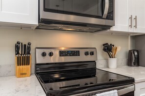 Fridge, microwave, toaster, highchair
