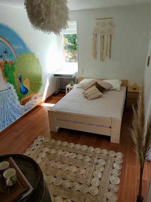 Habitación doble, 1 habitación (Exotique) | Decoración personalizada, muebles diferentes y escritorio 