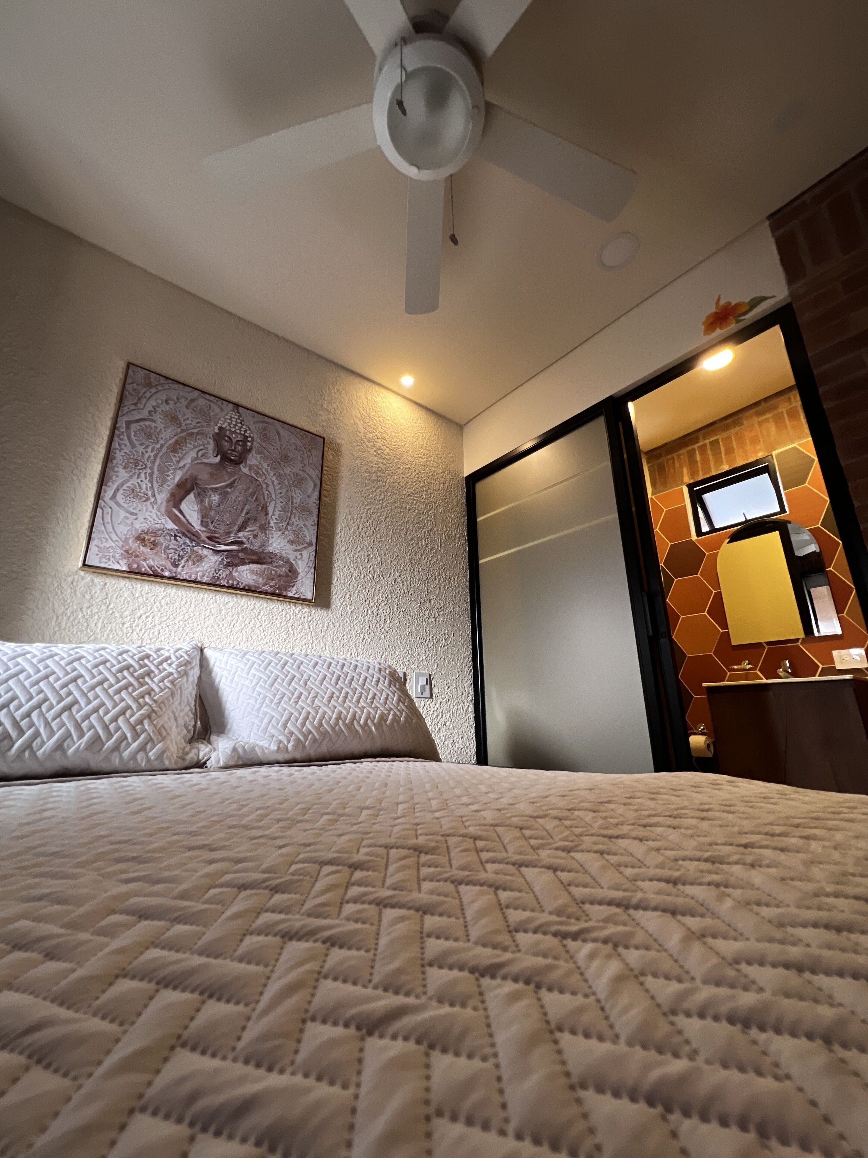 Individually decorated, soundproofing, iron/ironing board, free WiFi