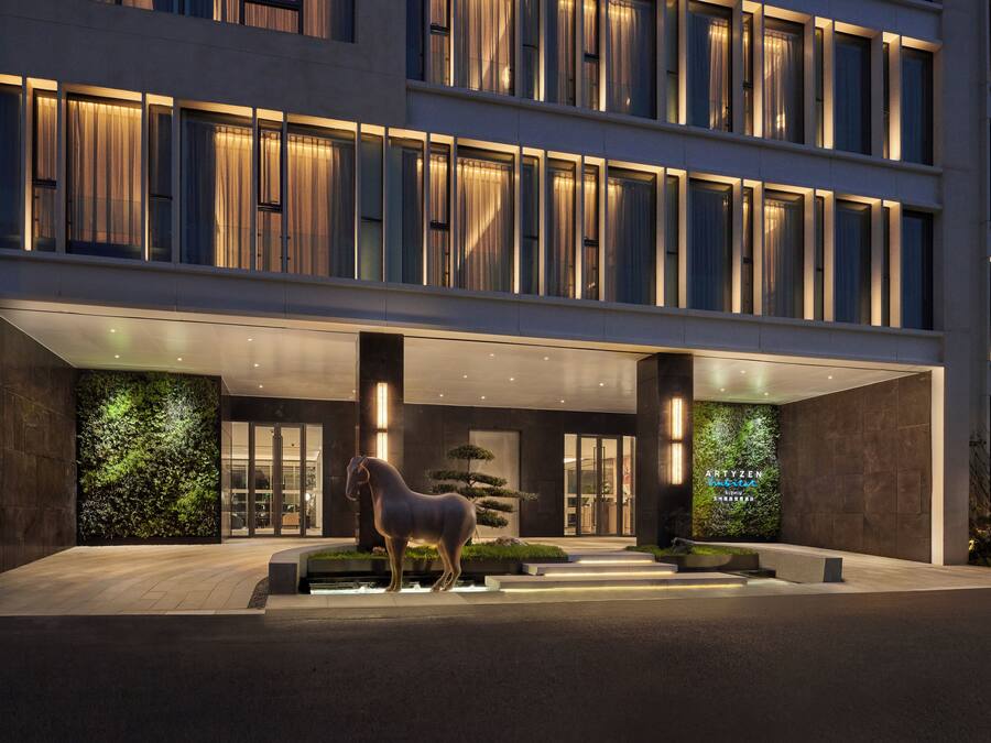 Façade de l’hébergement